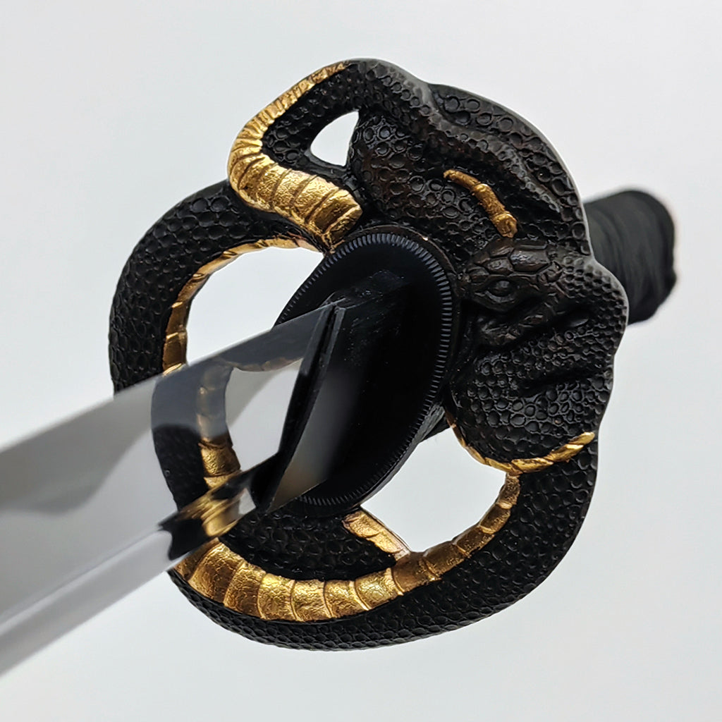 Tailored Robe, Dark Black Snake