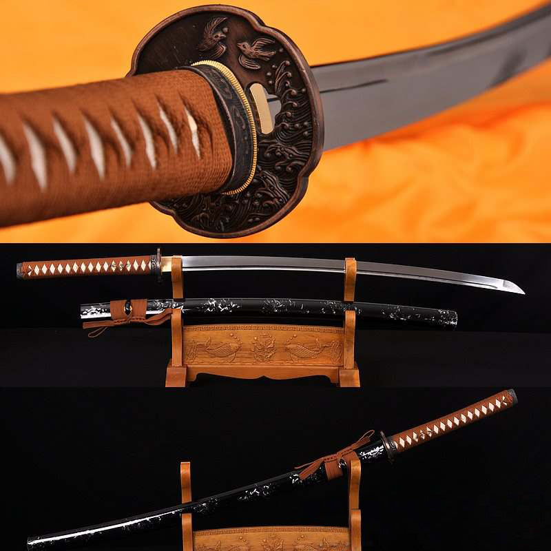 Hand Forged 1060 High Carbon Steel Blade Iaito Samurai Umidori Katana Sword