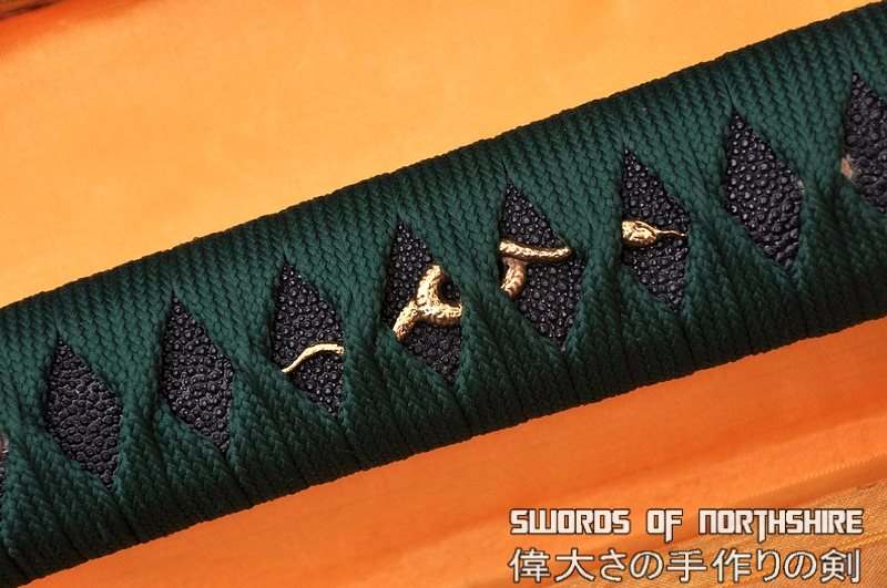 Hand Forged 1095 High Carbon Steel Clay Tempered Samurai Katana Serpent Sword