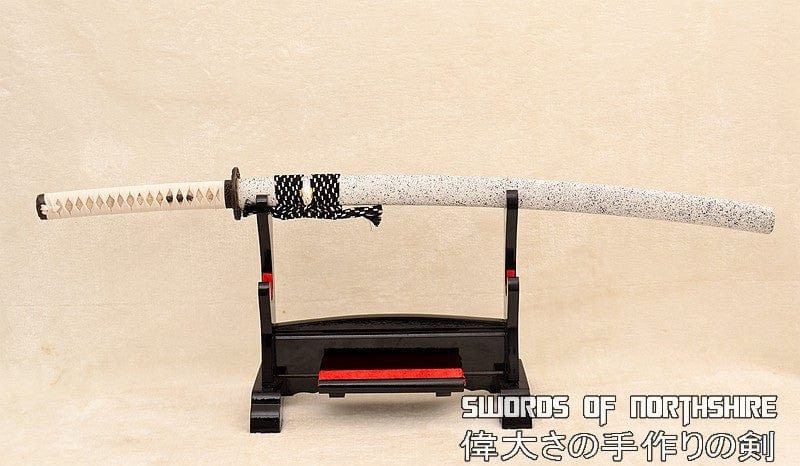 White Snow Anime Replica Carbon Steel Decorative Katana Sword