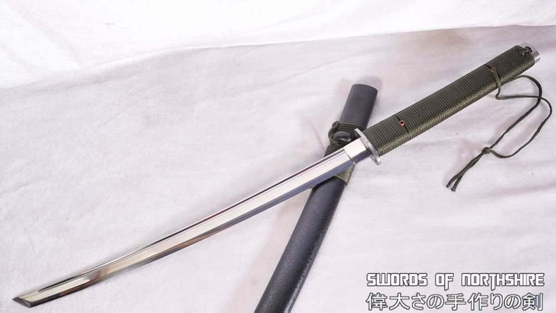 Hand Forged 1095 High Carbon Steel Tactical Outdoor Field Survival Wakizashi