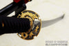Hand Forged Black Folded Steel Custom Samurai Dragon Wakizashi Sword